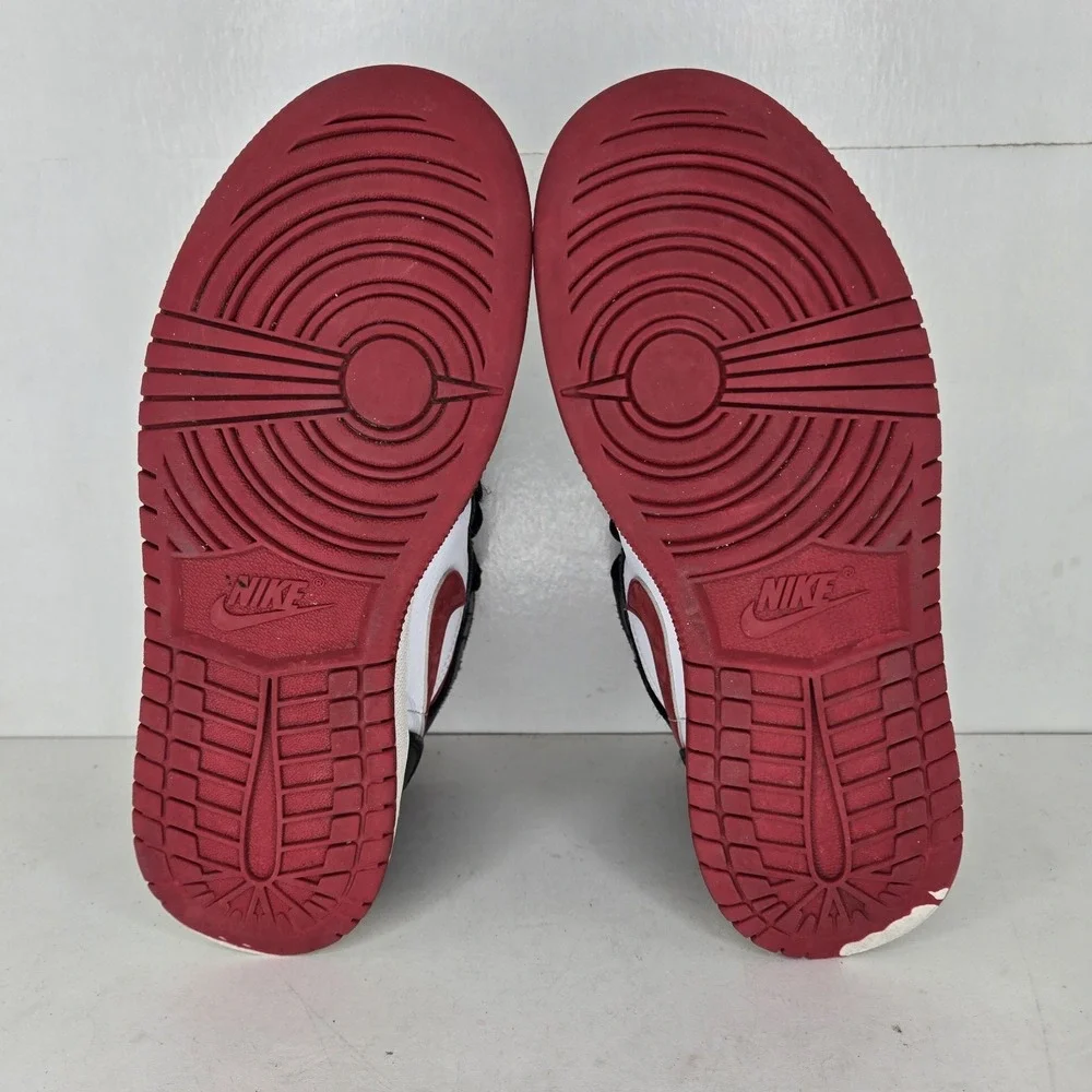 Nike Air Jordan 1 Mid Gym Red Black White 2021 DJ4695-122 GS Youth Size 5Y Shoes